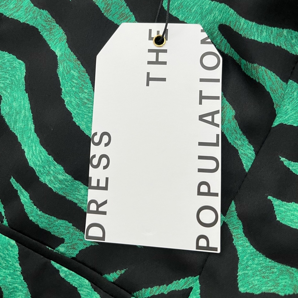 Dress the Population Brielle Zebra Print Mini Dress, Size XXS, NWT - Picture 8 of 13